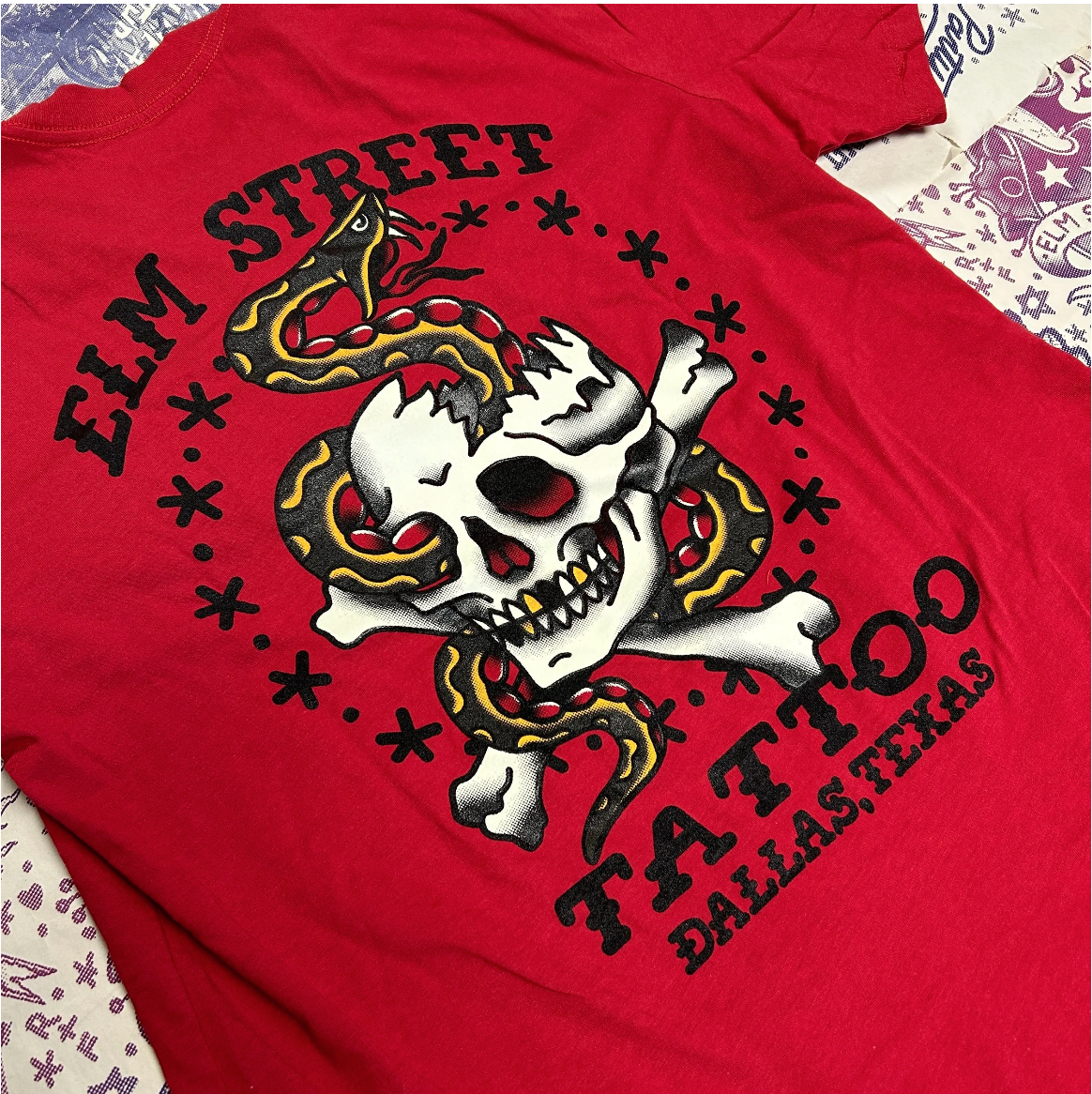 Oliver Peck Elm Street tattoo t-shirt — Oliver Peck's Anchor